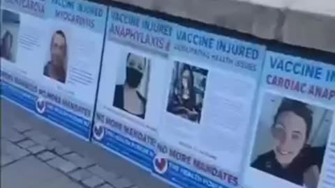 Vaccine adversed effect victims in New Zealand on display