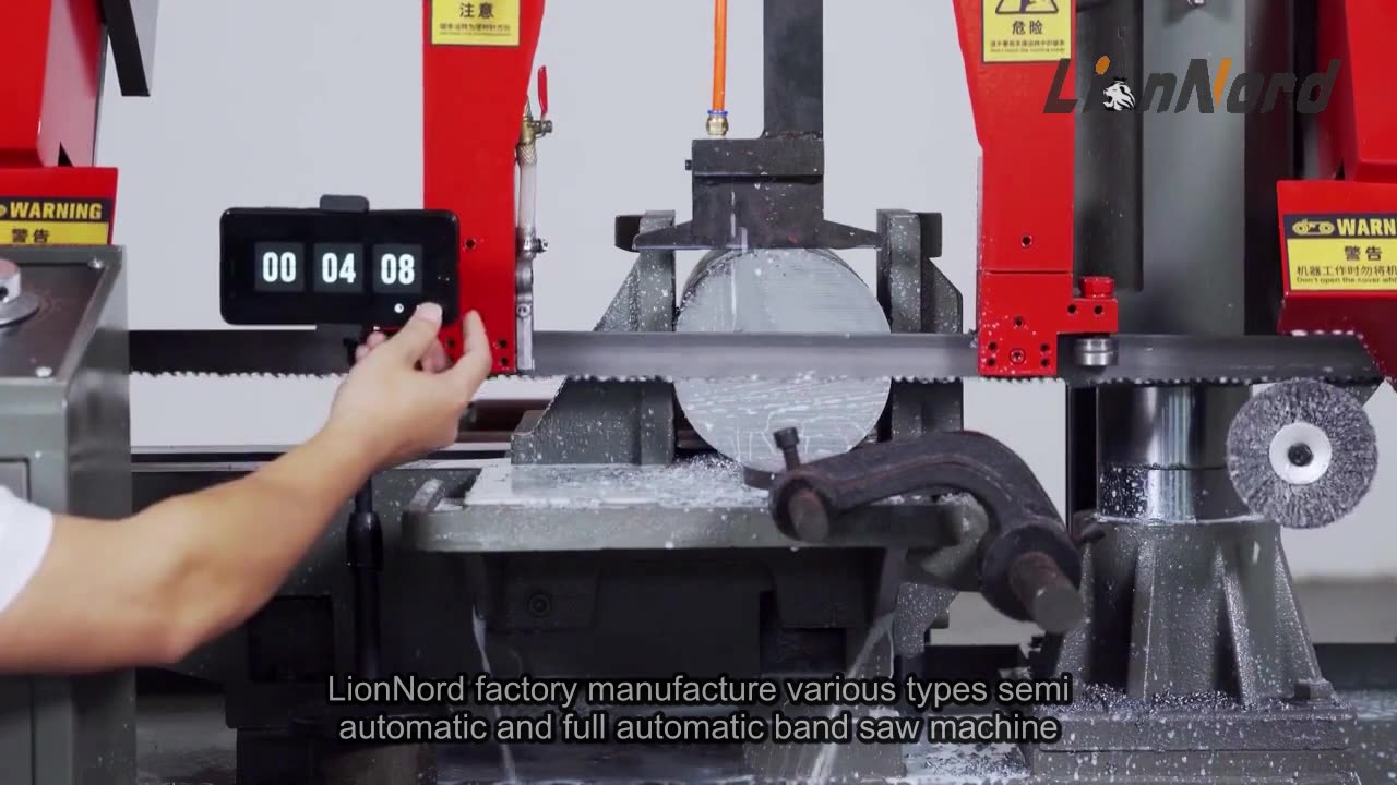 Cut through metal with ease! Check out our 330mm band saw machine. #MetalCutting