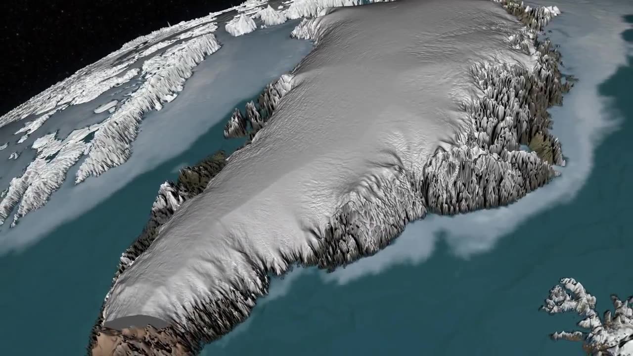 NASA Greenland's ice layers mapped.