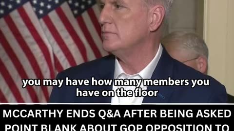 Kevin McCarthy does not want to talk about how he Caved!