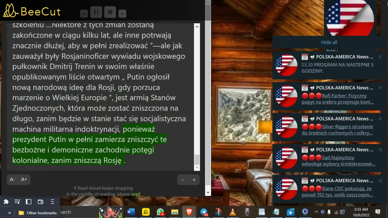8 października 2022 ❌Putin - okrzyk bojowy, gdy Biden kupuje leki antyradiacyjne do Armagedonu❌