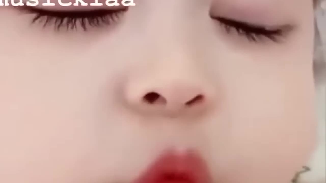 Cute baby kissing