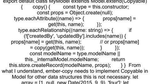 How to deep copy a complex object with EmberJS