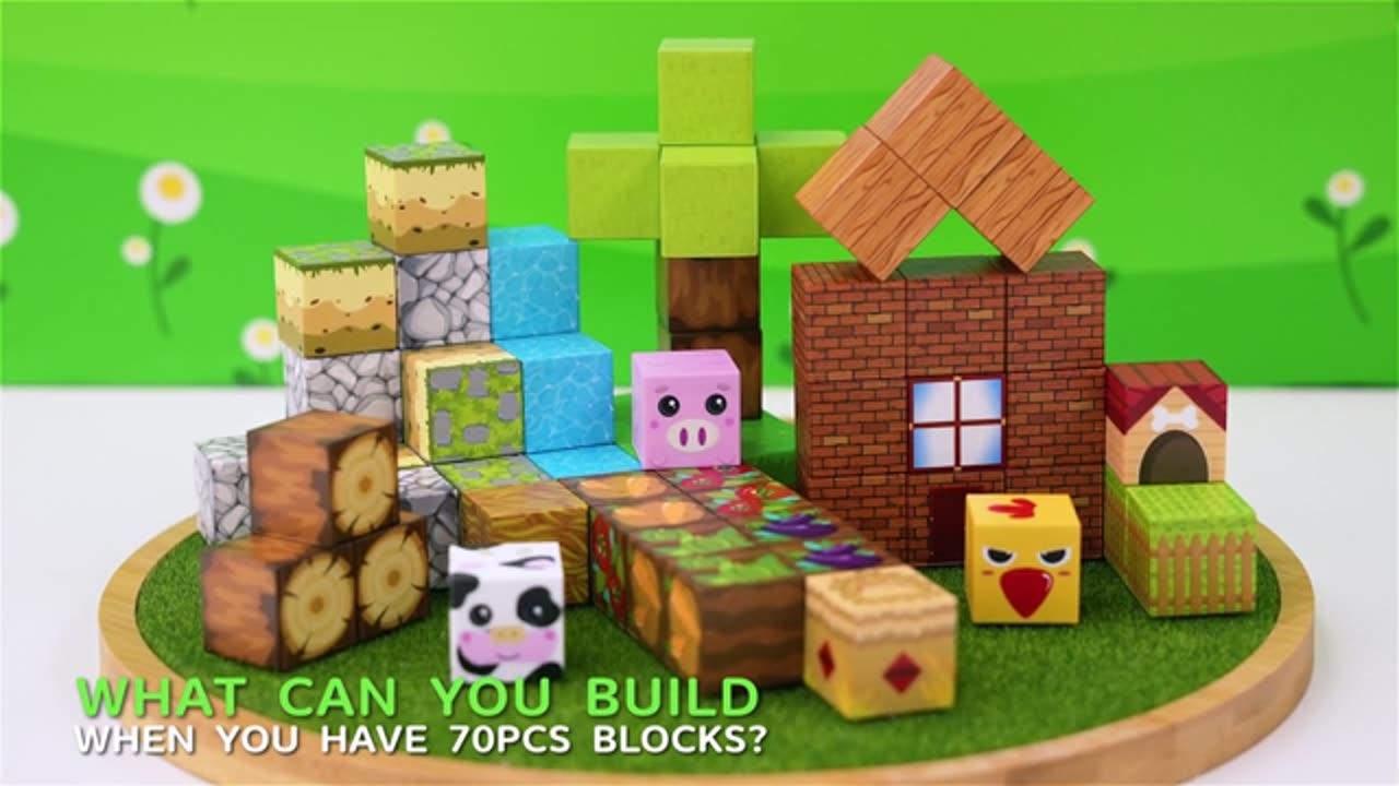 Magnetic Blocks-Build Mine Magnet World Edition