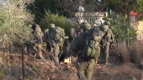 Attached is footage from the activity of the troops in southern Lebanon:
