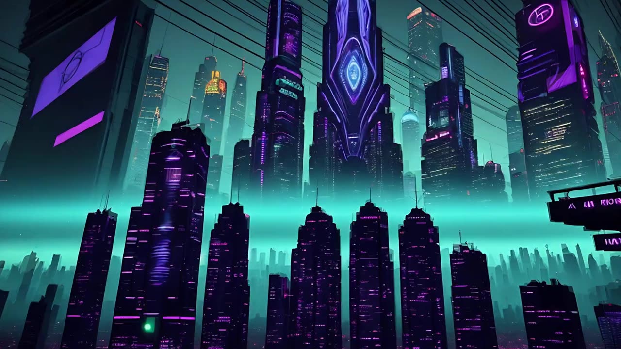 A FUTUR CYBERPUNK DMT CITY - Ai Animation