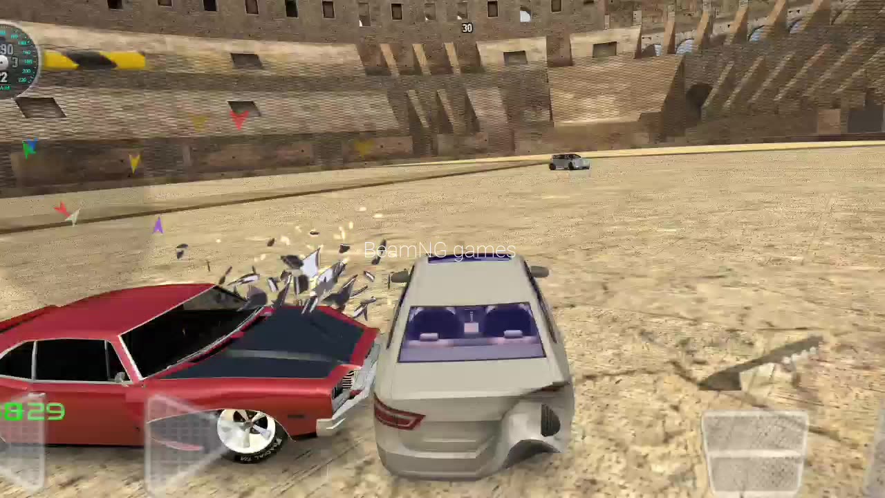 BeamNG car crash driving