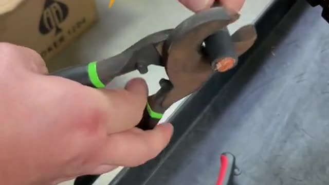 Copper wire connects small accessories