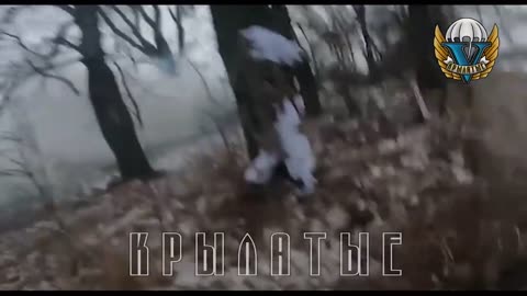 Recon squad from the Russian Airborne Forces attacks a Ukrainian positions in Kursk