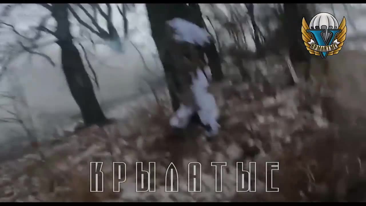 Recon squad from the Russian Airborne Forces attacks a Ukrainian positions in Kursk