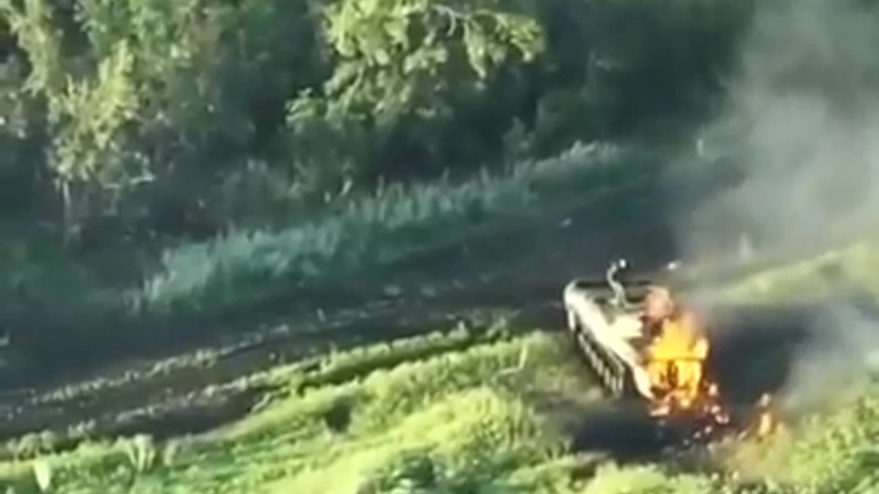 💥 Russian Armored Vehicle Hits a Mine near Bakhmut | Crew Member Survives | Real Combat Footage