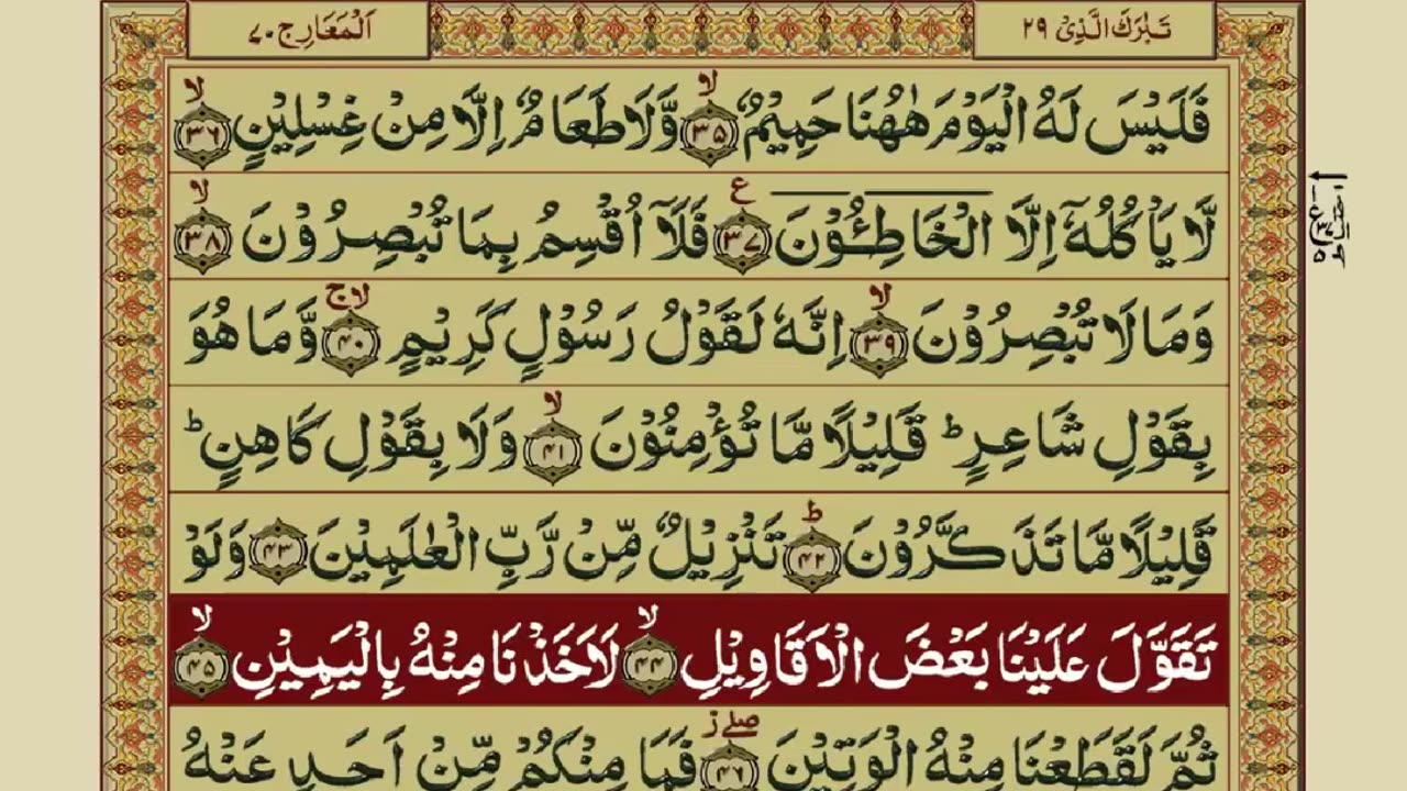 Glorious Quran - Part 29/30 with Urdu Translation - Recitation By Mishary bin Rashid Alafasy