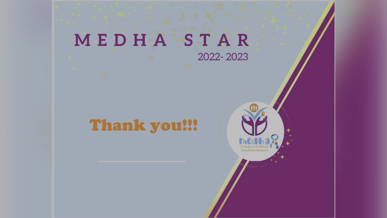 Medha Stars Thank you!