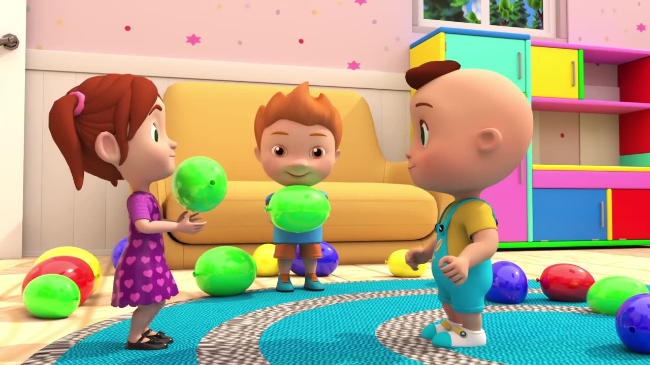 Learn Colors with Balloons, Lollipops and Cars! Educational Songs For Children