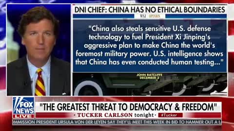 TUCKER ON THE CHINA THREAT: Chinese Communist Regime Brag About Having Moles Among US Elites