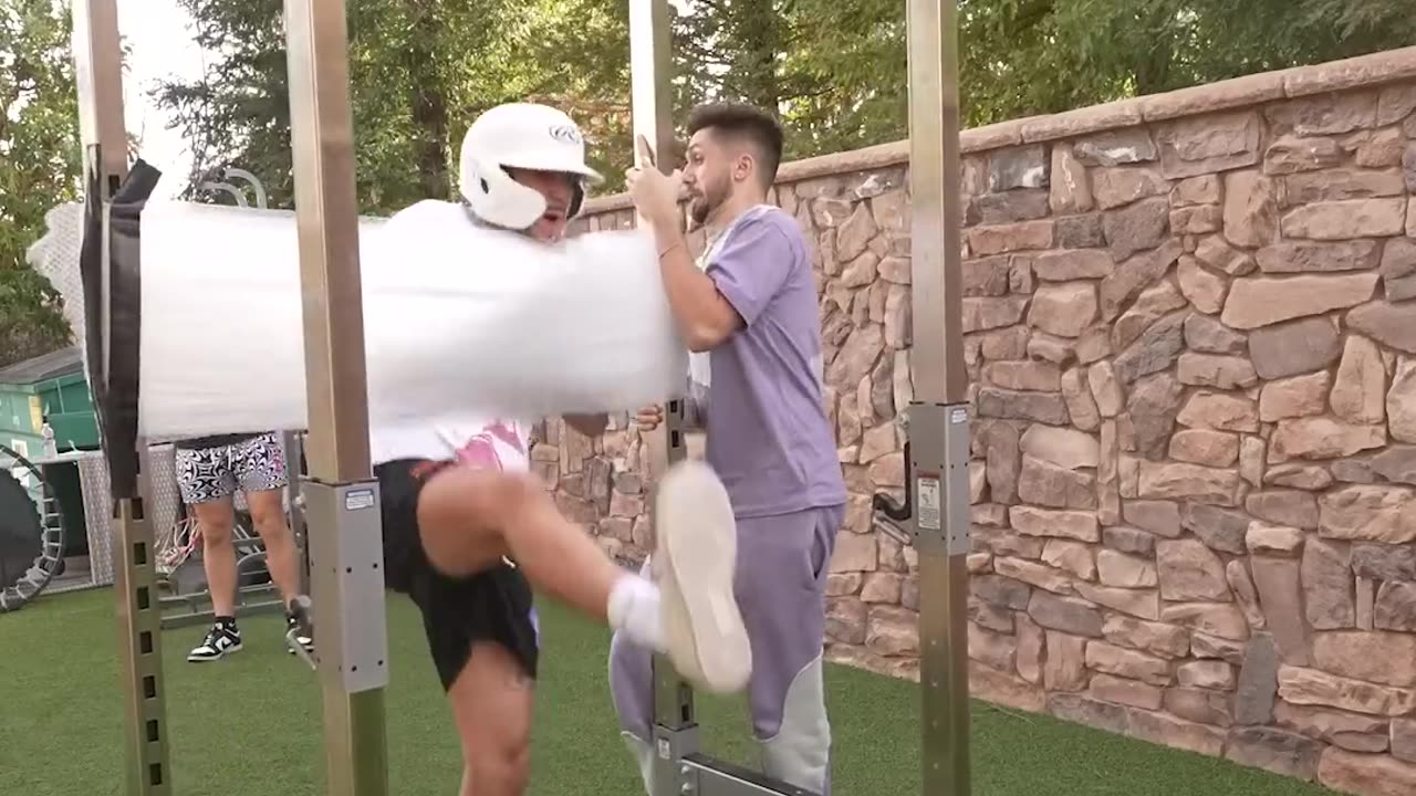 How many Layers of Bubble Wrap to Stop a Person ??