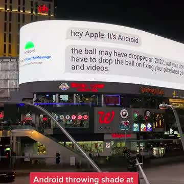 Apple getting bashed by Android 😳