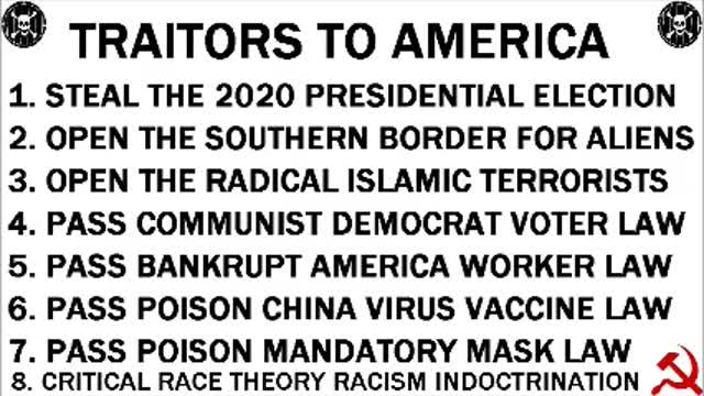 TRAITORS TO AMERICA - obama biden harris pelosi schumer