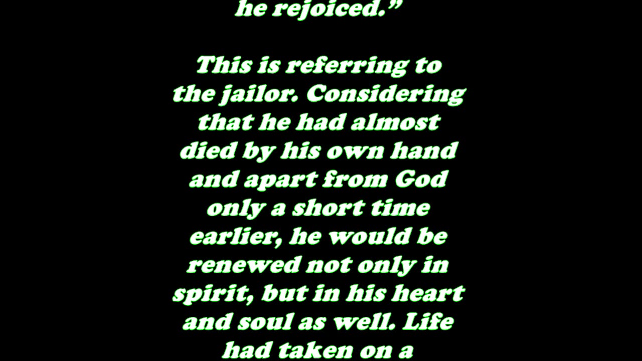 The Book of Acts 16:34 - Daily Bible Verse Commentary