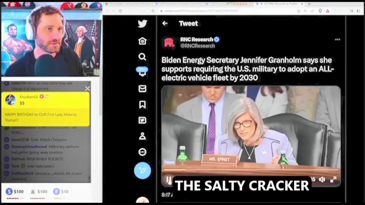 SALTY CLIP 90 LIZZARD LESBIAN DESTROYING OUR MILITARY WITH EV AGENDA LSW