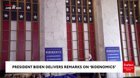 'God Bless His Soul'- Biden Swipes At Trump During Speech On 'Bidenomics' Plan