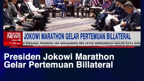 President Jokowi Marathon title meeting Billateral