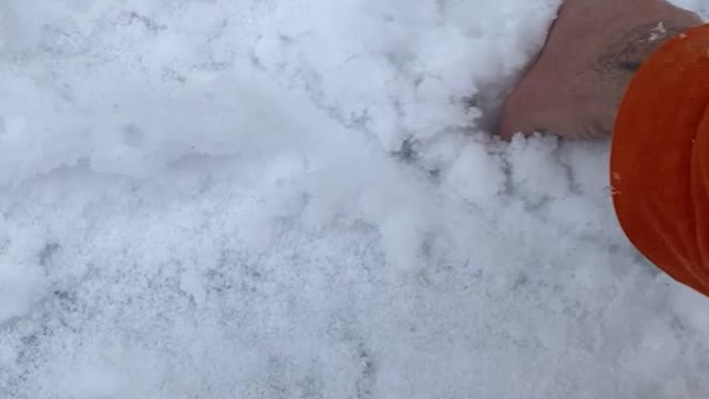 Hot Coil Rapidly Melts Snow