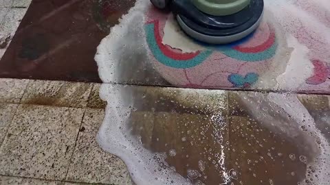 Extremely dirty carpet cleaning satisfying rug cleaning ASMR
