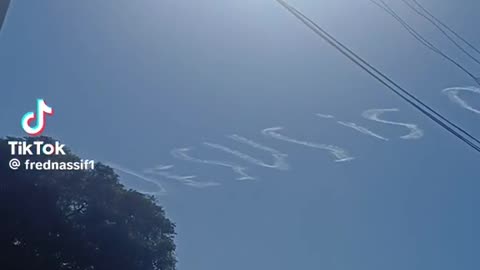 Jesus written in the sky