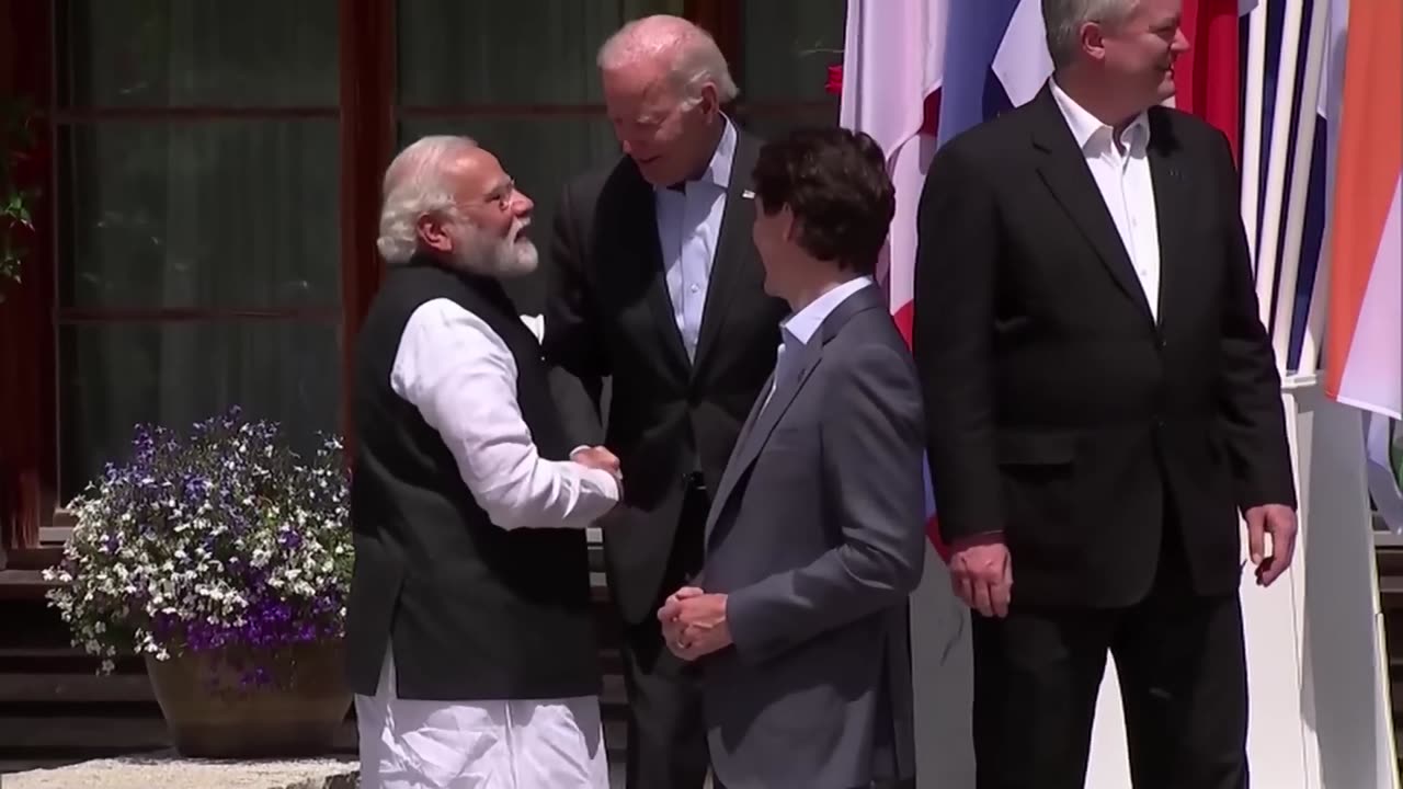 PM Modi with US President Joe Biden and PM Trudeau of Canada at G7 Summit in Germany