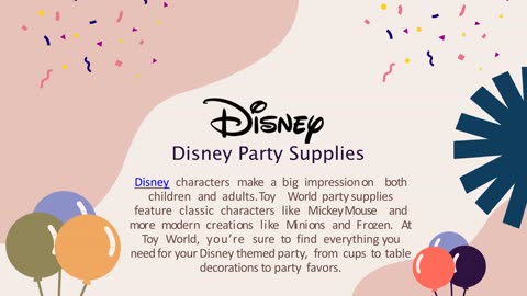 Theme Party Supplies and Balloons