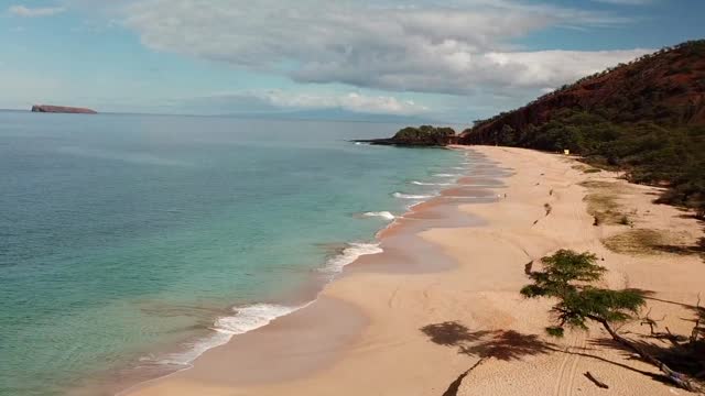 Maui, Hawaii Aerial Makena Big Beach