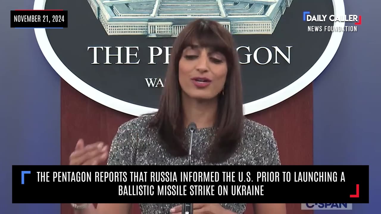 Pentagon Reports Russia Informed U.S. Prior To Launching A Ballistic Missile Strike On Ukraine