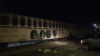 CSX Work Train Passing Through Stanley At Night 2-11-22