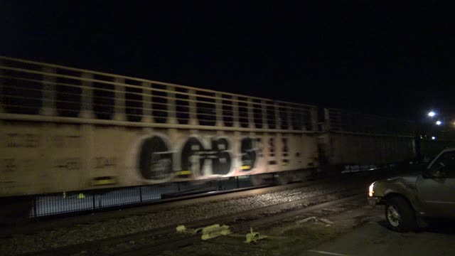 CSX Work Train Passing Through Stanley At Night 2-11-22