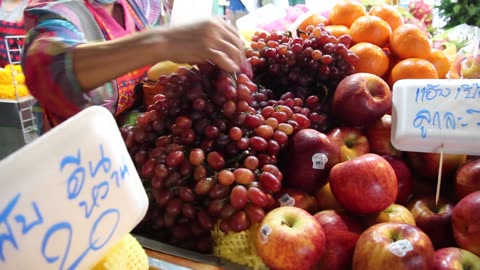 Fresh fruits on a street markeet