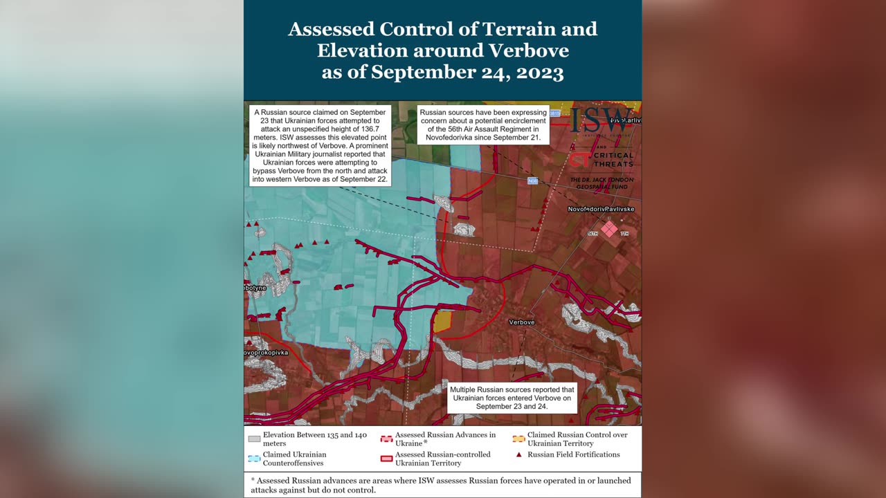 Ukraine War, Maps by ISW Troll Entity at 15:00 ET on 24 Sep 2023