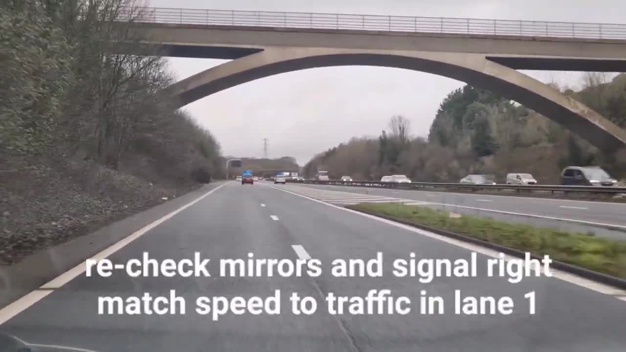 How to use a slip road to join a motorway or dual carriageway.