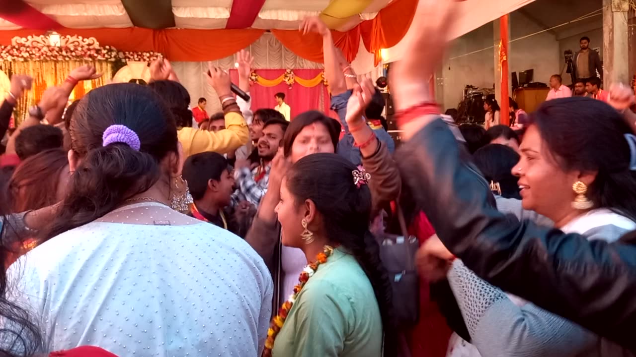 Shibguru charcha with group song dance