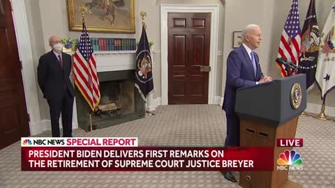 Biden Praises Breyer As An 'Exemplary Justice' As He Announces Retirement