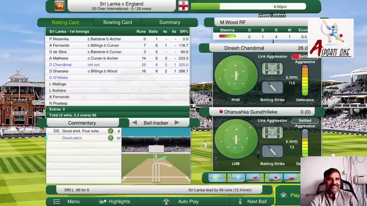 Asports One Brings Eng Vs SL Game Play _ 2022 best nail bitting match _ ENG VS SL