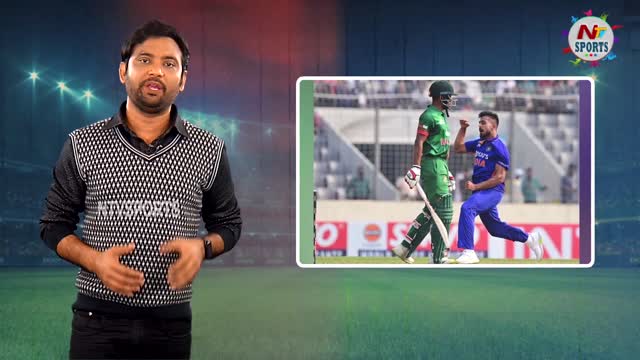 Umran Malik Cleans Up Najmul Hossain Shanto with 151 kmph Delivery NTV SPORTS