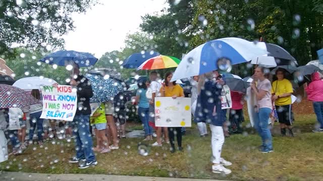 Wake School Board Rally For Optional Masks 8-3-2021