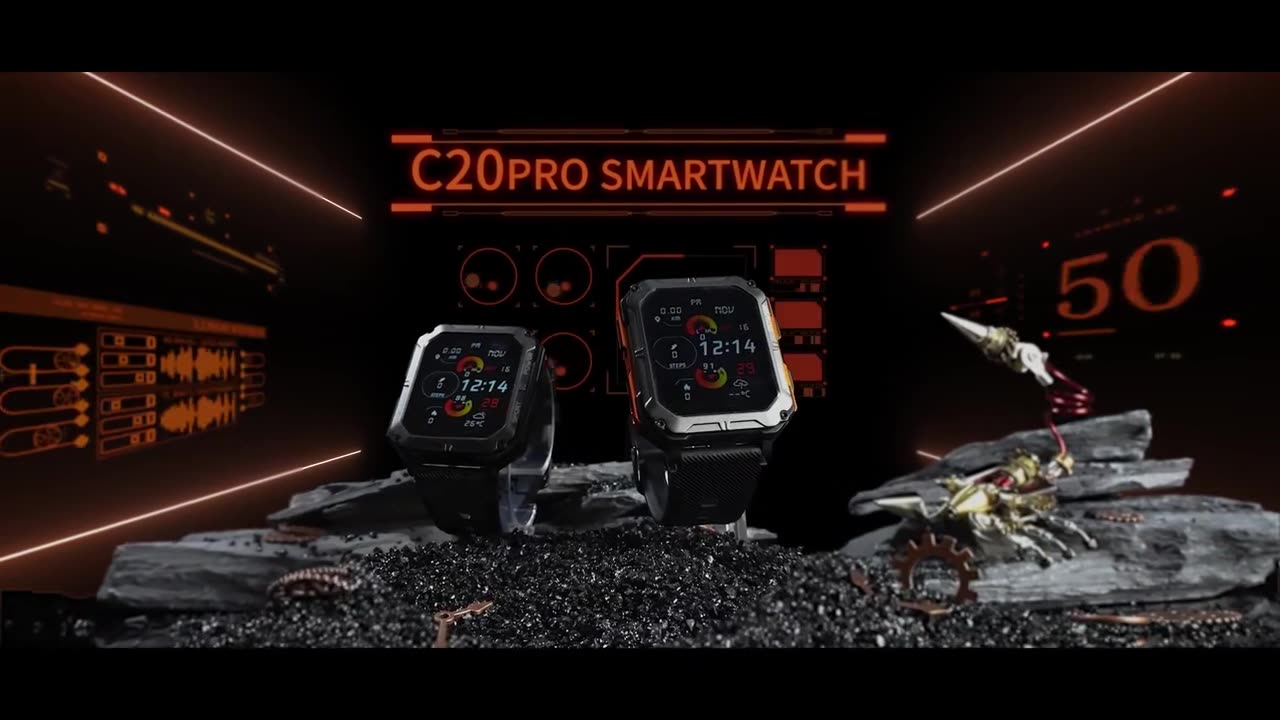 For Dropshipping : LEMFO C20Pro Smart Watch Men Sport Smartwatch IP68 Waterproof Bluetooth Call 35