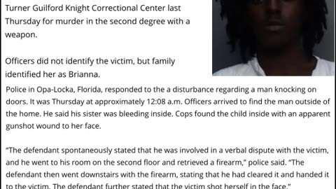 Sibling Accused Of Murdering 14 Year Old Sister And Telling Cops She Shot Herself In The Face