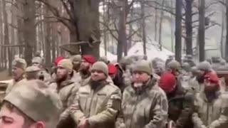 Chechen Pro-Russian Troops Chant Battle Cry in Eastern Ukraine