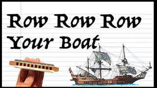 Play Along - Row Row Row Your Boat - Diatonic Harmonica - Key of C - #shorts