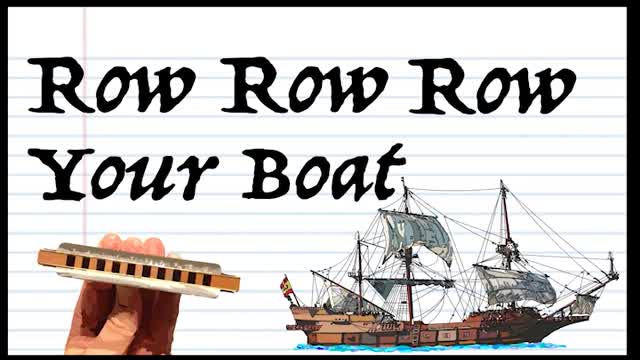 Play Along - Row Row Row Your Boat - Diatonic Harmonica - Key of C - #shorts