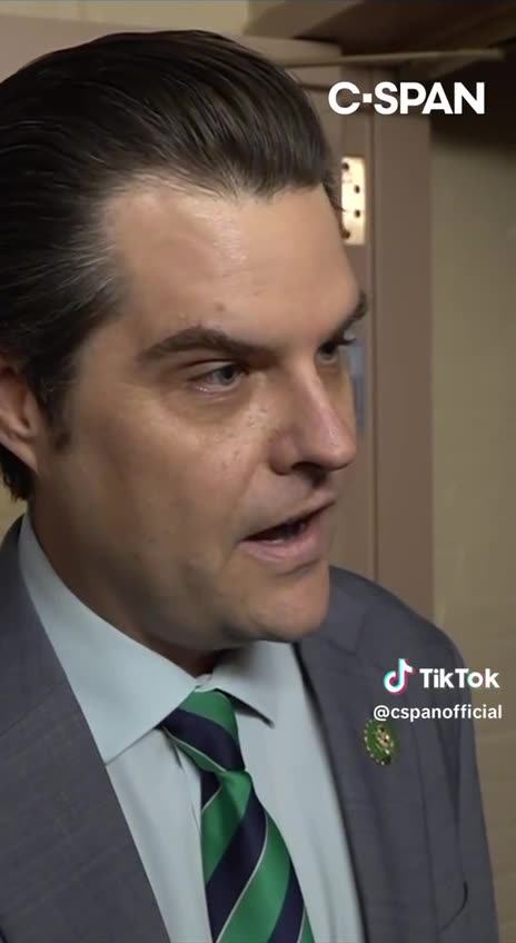 Matt Gaetz Comments on the Speaker of The House Vote.