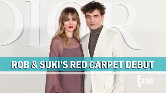 Robert Pattinson & Suki Waterhouse Make Red Carpet Debut at Dior Show E! News